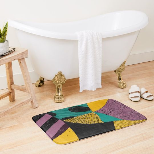 Sally's dress. The Nightmare Before Christmas. Bath Mat