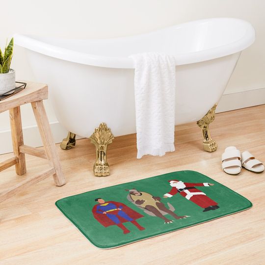 The Christmas Heroes Bath Mat