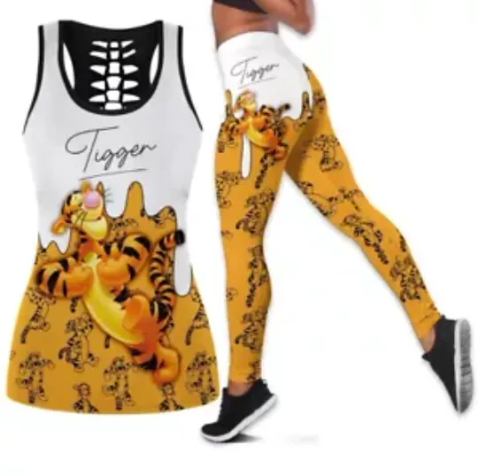 Hollow Tanktop or Legging for Fan /Tigger Cute-For Women