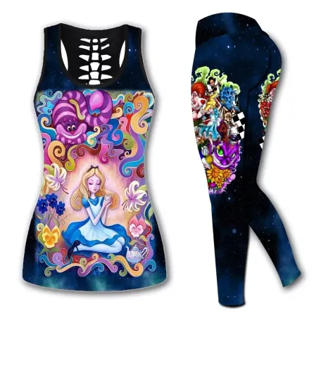 Hollow Tanktop or Legging for Fan /Alice In Wonderland-For Women