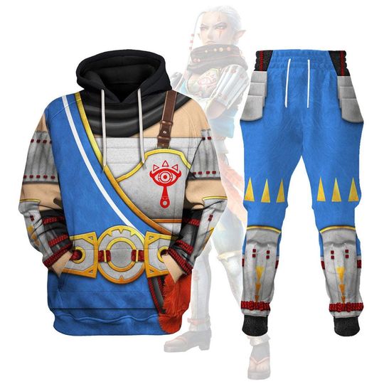 Legend Zelda Impa Attire Costume Cosplay Hoodie And Jogger, Zelda Totk Cosplay Hoodie Sweatshirt T-Shirt, Legend Of Zelda Fan Gifts