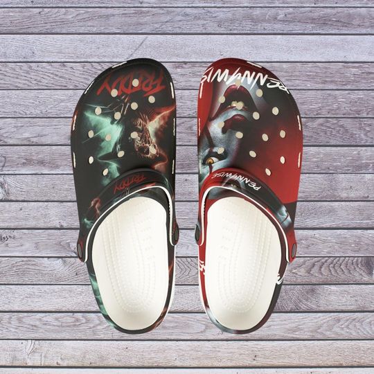 Pennywise Freddy Krueger Foam Rubber Shoes, Horror Movie Slippers, Scary Monster Clogs, It Slip-on Shoes, Nightmare on Elm Street Footware