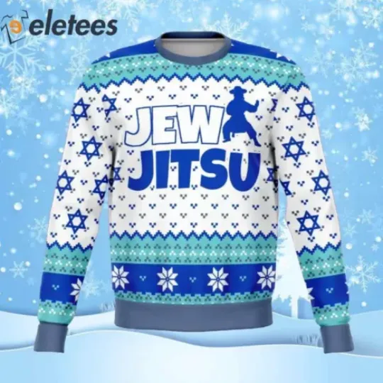 Jewjitsu Ugly Christmas Sweater 4G7RJHBC