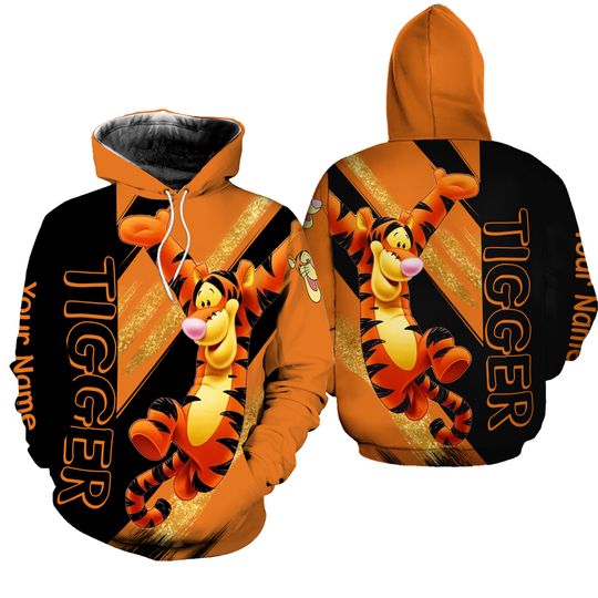 Tigger Hoodie/Leggings, Personalized Hoodie, Disney Tigger Hoodie, Winnie The Pooh Leggings