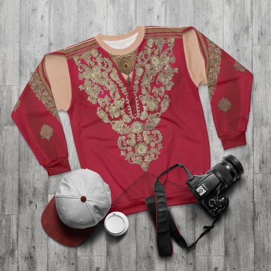 Adult Jasmine Long Sleeve Shirt, Descendants 4 Sweatshirt, The Rise of Red Cosplay, Musical Fantasy Movie Fans Gift, Sultana of Agrabah