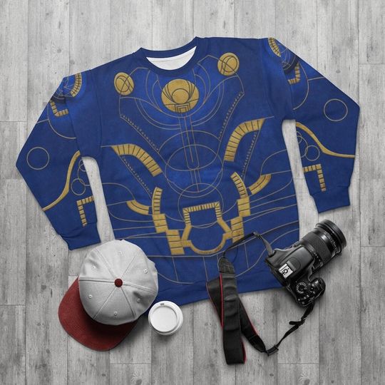Ikaris Sweatshirt, Eternals Inspired Costume, Ikaris Cosplay, MCU Avengers Superhero, Marvel Celestials Long Sleeves Shirt, Disney Costume
