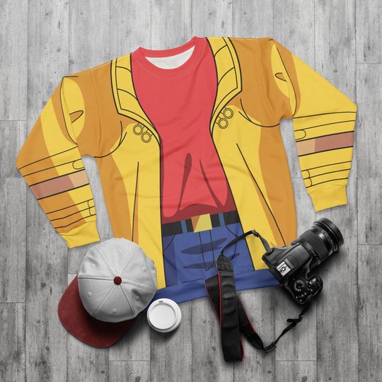 Jubilee Long Sleeve Shirt, Mutant Human Costume, Jubilation Lee Cosplay, Comic-Con Outfit, Halloween Apparel, Fashion for runDisney