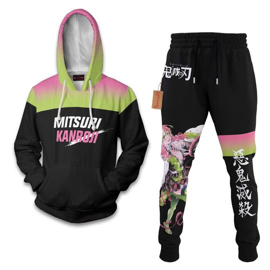 Mitsuri Kanroji Hoodie And Jogger Set Anime Clothes
