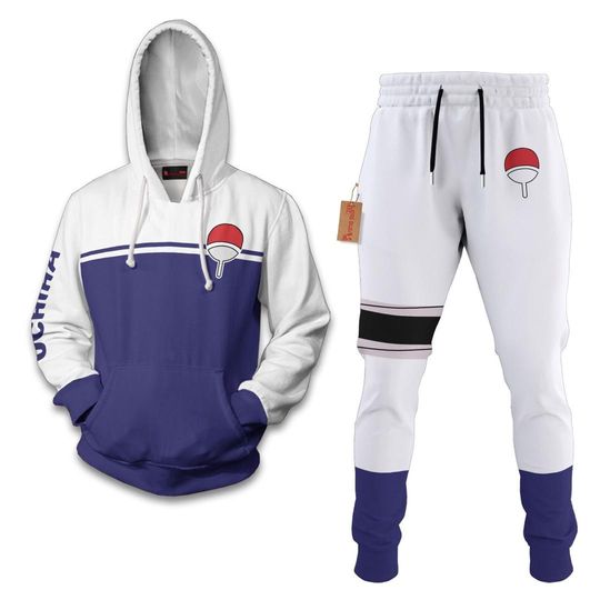 Uchiha Hoodie And Jogger Set Anime Clothes