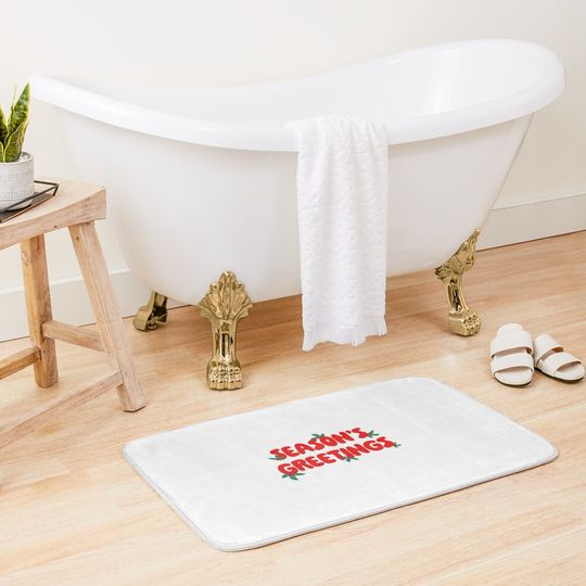Season's Greetings Bath Mat