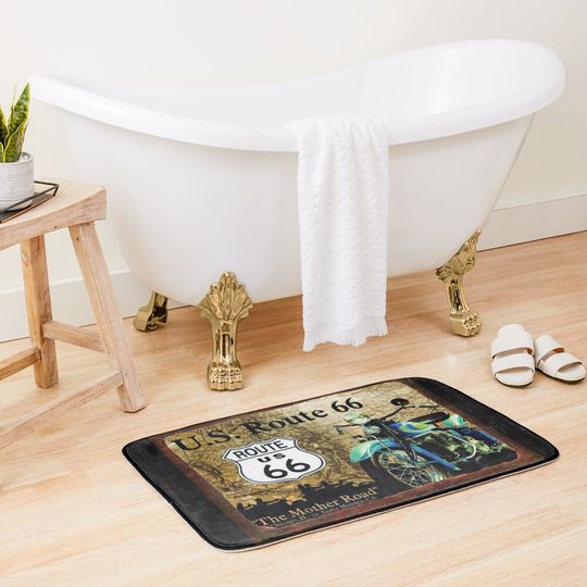 U.S ROUTE 66 Bath Mat