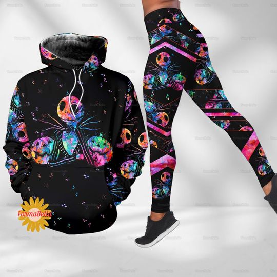 Halloween Jack Skellington Hoodie, Halloween Movie Leggings, Horror Characters Shirt, Skellington Face Hoodie, Nightmare Christmas