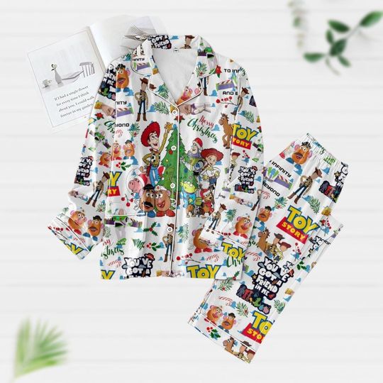 Toy Story Christmas Pajamas Set, Buzz Lightyear Woody Jessie Rex Slinky Holiday Pajamas, Disney Christmas Party Outfit, Disney Trip