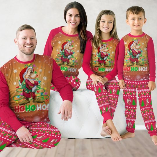 Christmas Grumpy Pajamas Set, Grumpy Snow White Matching Family Pajamas, Disney Grumpy Santa Pajamas, Holiday Pajamas, Grumpy Gifts