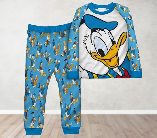 Donald Matching Family Pajamas Set, Disney Donald Pajamas, Donald Duck Christmas Pajamas Men Women, Movie Shirt, Donald Lover Gifts