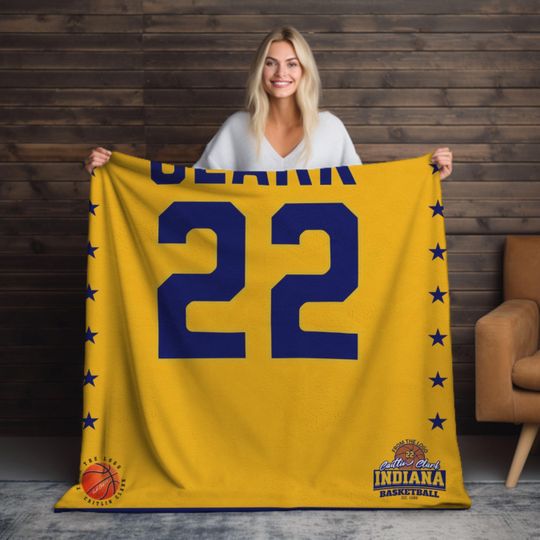 Caitlin Clark 22 Fleece Blanket | Room Decor | Gift For Sport Fan