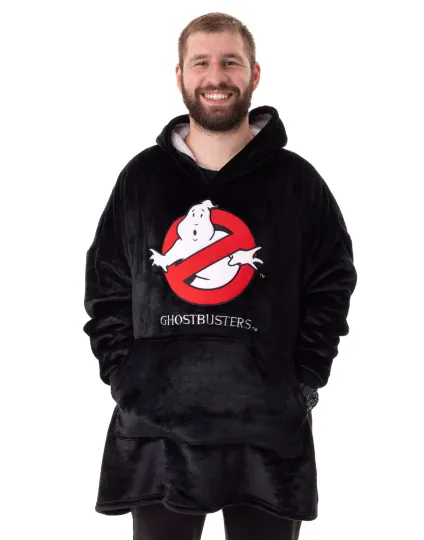 Ghostbusters Multicoloured Logo AOP Blanket Hoodie