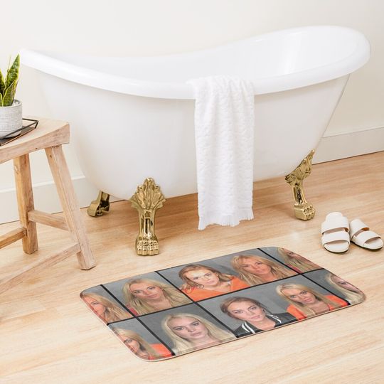 LINDSAY LOHAN MUGSHOTS Bath Mat