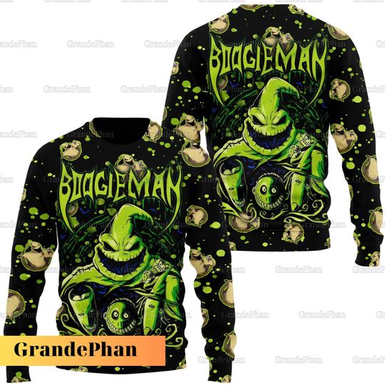 Oogie Boogie Christmas Sweater, Oogie Boogie Shirt, Ugly Xmas Sweater, Disneyland Christmas Shirt, Nightmare Before Christmas Sweater