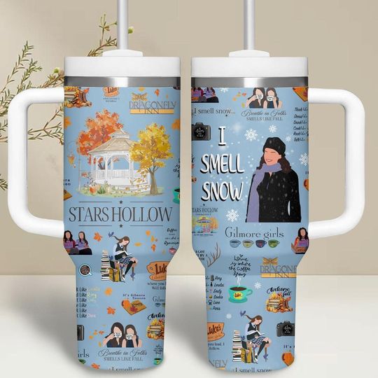 Gilmore Girls Tumbler 40 oz, Star Hollow Gilmore Girls Tumbler, Lukes Dinner Coffee Tumbler, Lukes Coffee Tumbler, Halloween Movie Gift