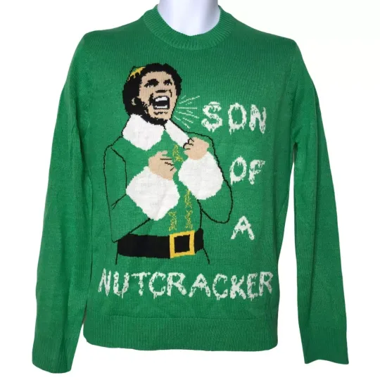 NWT Elf Buddy Son of a Nutcracker Ugly Sweater S