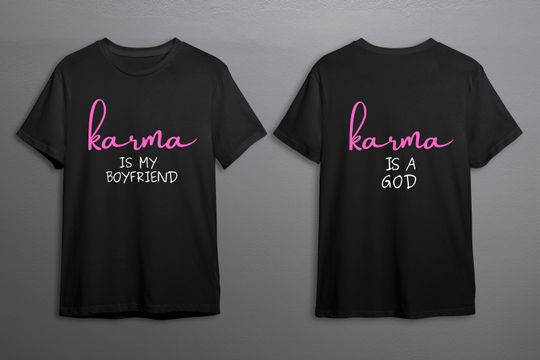 Karma is my boyfriend lyrics group Double Sided T-shirt