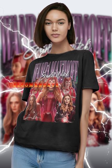 WANDA MAXIMOFF Shirt, SCARLET Witch Vintage Shirt, Wanda Maximoff Retro 90s Tshirt, Wanda Maximoff Shirt, Wanda Maximoff Longsleeve