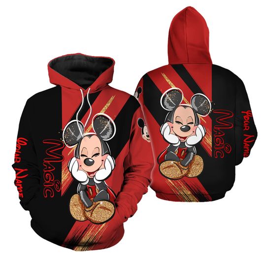 2024 New Mickey Legging Hoodie Set Disney Mickey Pants Sweatpants Women's Disney Mickey Hoodie Leggings