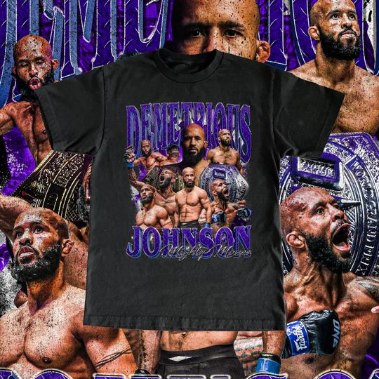 Demetrious Johnson High Quality T Shirt UFC Fan Mighty Mouse Vintage Design