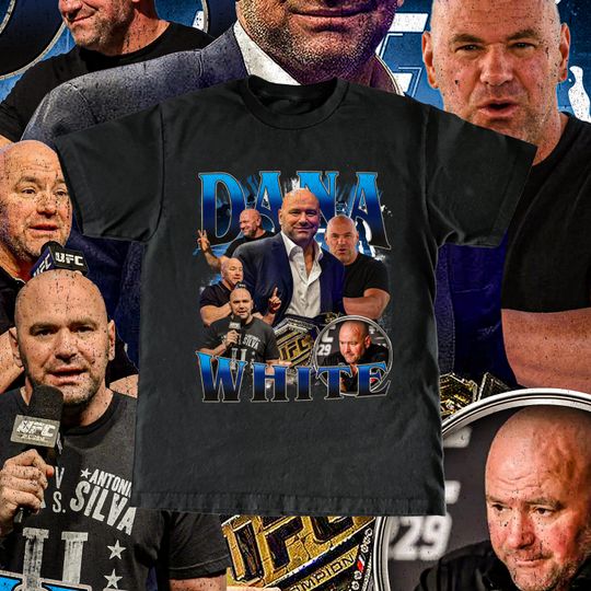 Dana White T Shirt High Quality Print - UFC CEO Fan MMA Vintage Design