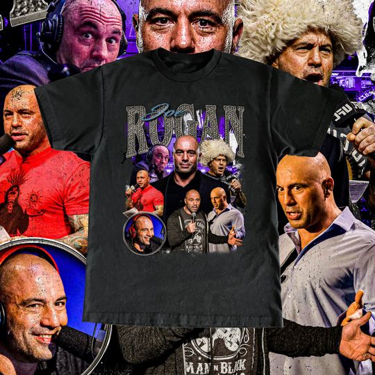 Vintage Joe Rogan T Shirt High Quality Print - Podcaster UFC Fan Vintage Design
