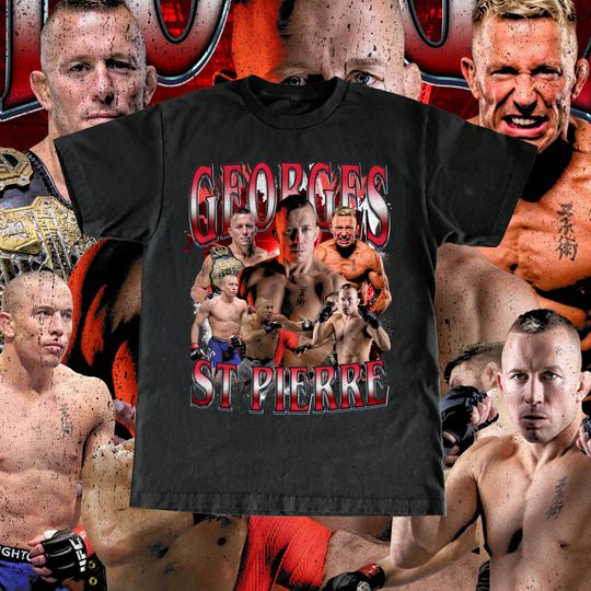 Georges St-Pierre High Quality T shirt - UFC Fan GSP Vintage Design