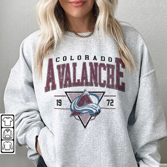 Vintage 90s Colorado Avalanche Shirt, Crewneck Colorado Avalanche Sweatshirt, Jersey Hockey Gift For Christmas