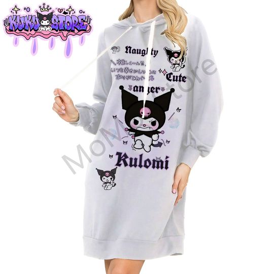 Women's Hoodie Dress Autumn Kuromi