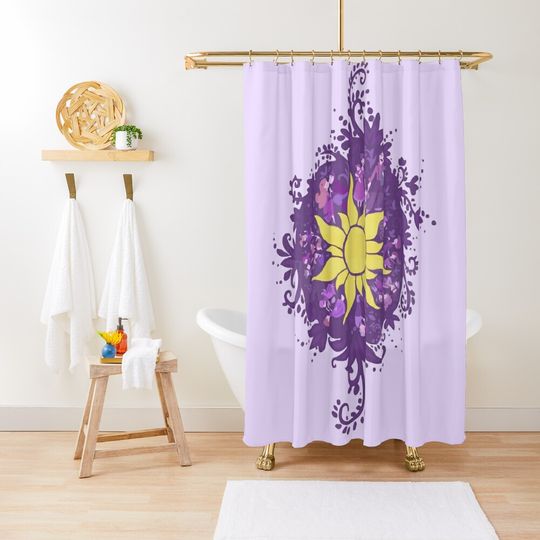 Tangled - Sun - Kingdom Dance Shower Curtain