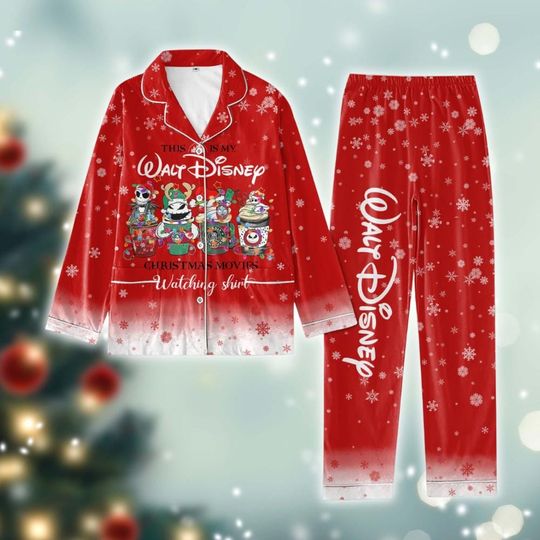 Nightmare Before Christmas Pajamas Set, Jack Skellington Holiday Pajamas, Oogie Boogie Sleepwear, Magic Kingdom Shirt, Gift For Him