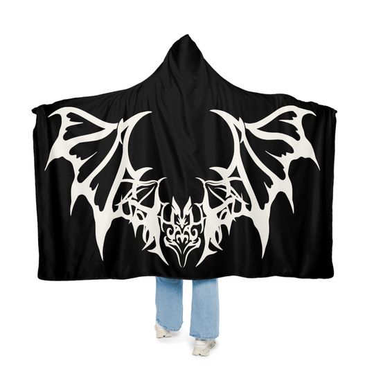 Bat Wings Cape, Halloween Costume, Hooded Blanket