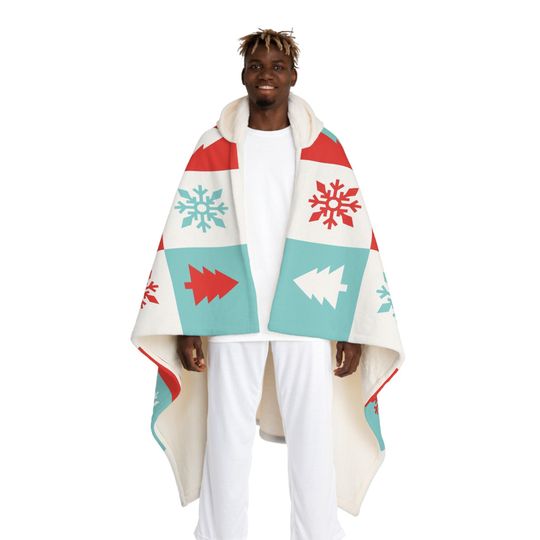 Christmas Hooded Blanket