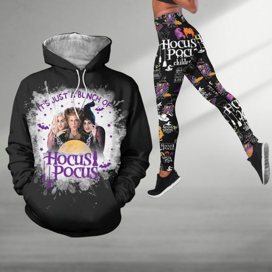 Discover Halloween Hocus Pocus Hoodie, Hocus Pocus Quotes Leggings, Sanderson Sisters Shirt, Disney Witches Yoga Pants, Halloween Outfit For Her