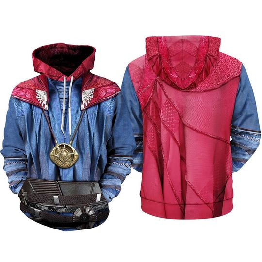 Doctor Strange in the Multiverse of Madness 3D Full Over Print Hoodie, Dr Strange Custom Hoodie, Superhero Avengers Team