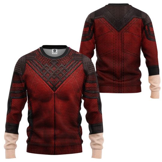 Shang Chi Suit Full Over Print 3D Hoodie, Shang Chi and the Legend of the Ten Rings Cosplay Shirts, Avengers Superhero Hoodie