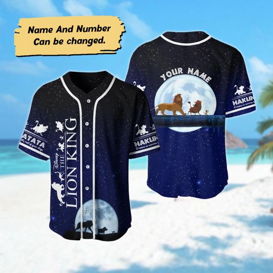 Custom Lion King Basketball Jersey, Scar Mufasa Simba Baseball Jersey, Lion King Birthday Gift For Family, Magic Kingdom Baseball Shirt
