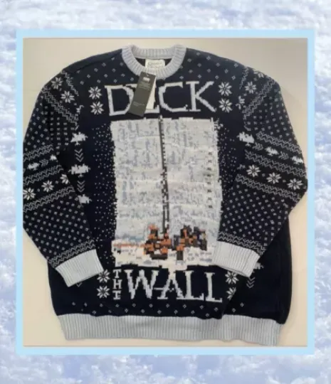 Game Of Thrones Mens' Deck The Walls Ugly Christmas Sweater Blue Size XL NWT