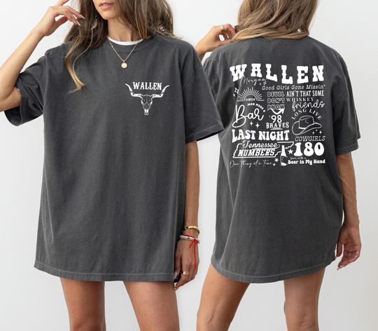 Western concert Shirt, Wallen Country Music Shirt, Unisex Shirt, Country Girl Shirt, Western Shirt, Concert Shirt, Cowgirl Tee