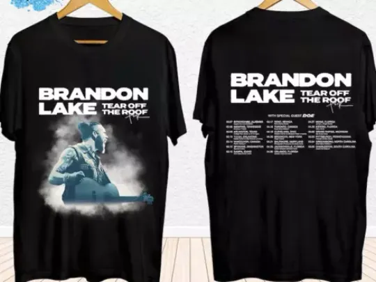 Brandon Lake Tear Off The Roof Tour Shirt, Brandon Lake Fan Gift Shirt Double Side T-shirt