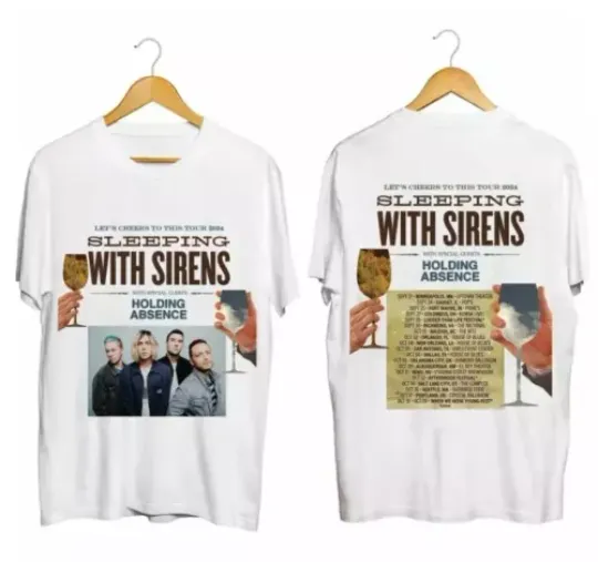 Sleeping With Sirens - Let's Cheers to This 2024 Tour T-Shirt Gift for Fans