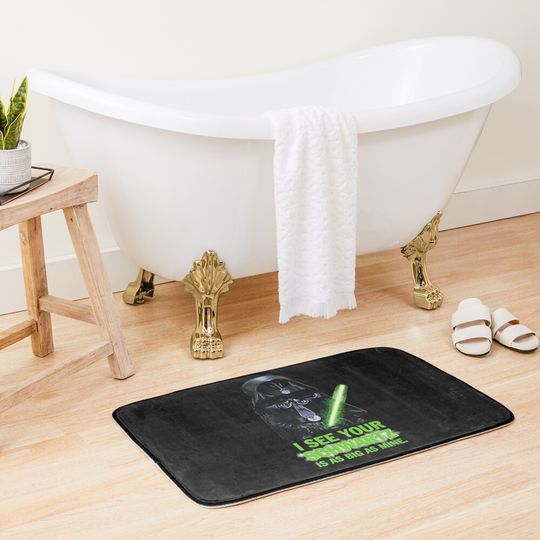 Lover Gifts I See Your Schwartz Is As Big As Mine - Spaceballs Halloween Bath Mat