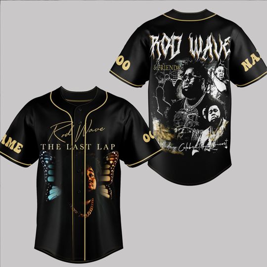 Rod Wave Baseball Jersey, Personalized Rod Wave Last Lap Shirt, Rod Wave Last Lap Jersey, Rod Wave Concert Shirt, Rod Wave Graphic Tee