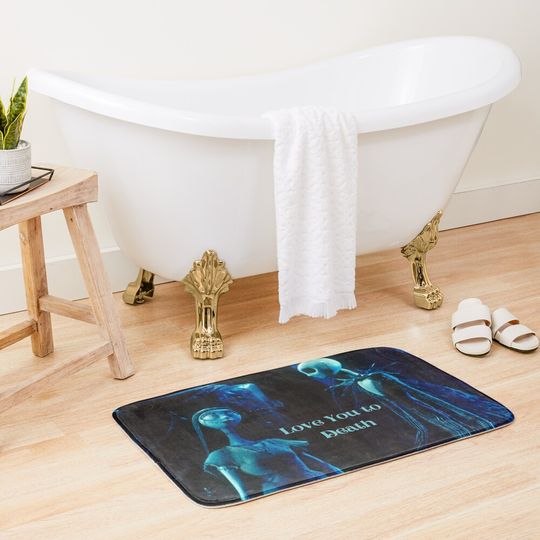 The Nightmare Before Christmas Love You to Death Bath Mat