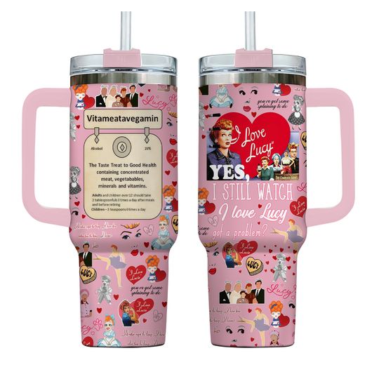 I Love Lucy 40oz Tumbler, I Love Lucy Tumbler, I Love Lucy Gift